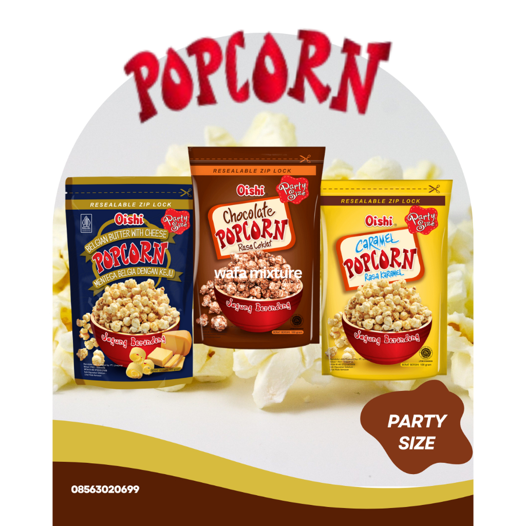 

Oishi Popcorn Caramel coklat mentega / Camilan Snack Jagung Pop Corn Coklat caramel mentega 100 Gram murah cocok untuk parcel lebaran, mudik