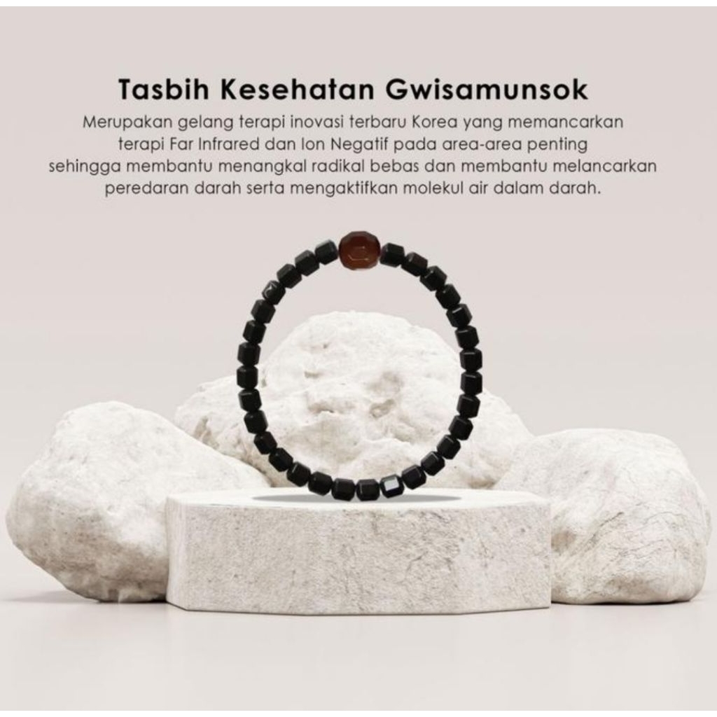 TASBIH KESEHATAN GWISAMUNSOK - JM THERAPY ORIGINAL DARI BATU GWISAMUNSOK ASLI KOREA