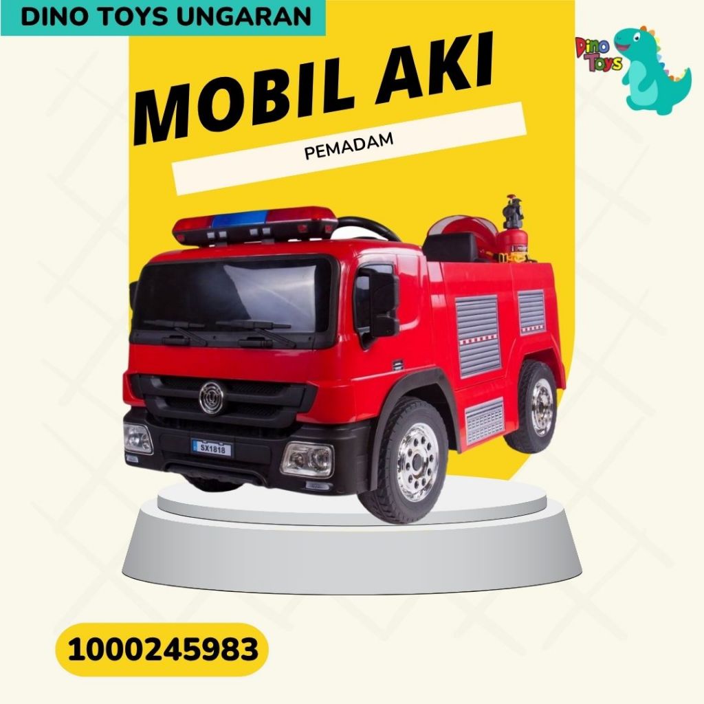 MOBIL AKI ANAK TRUK PEMADAM NKYZ-059C Dino toys Ungaran NKYZ059C MOBIL PEMADAM