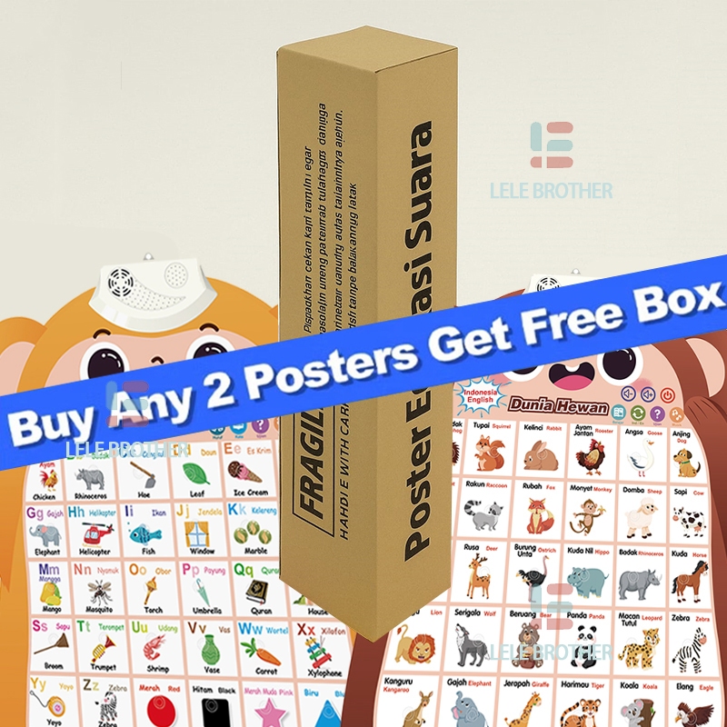 

LELE Kotak kemasan eksklusif untuk poster audio/beli 2 poster dan dapatkan kotak gratis