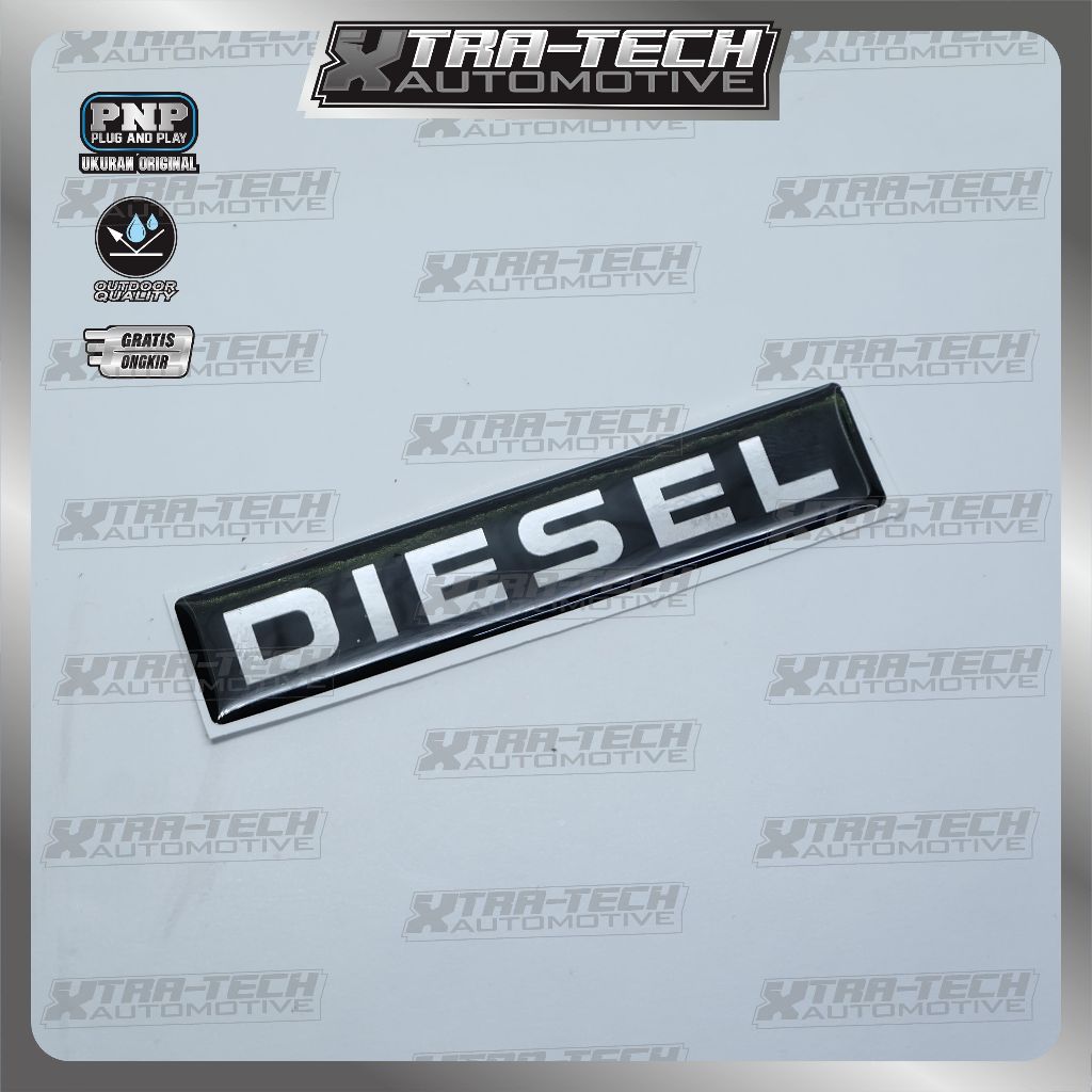 emblem diesel kijang kapsul / emblem timbul diesel kijang / stiker diesel kijang kapsul