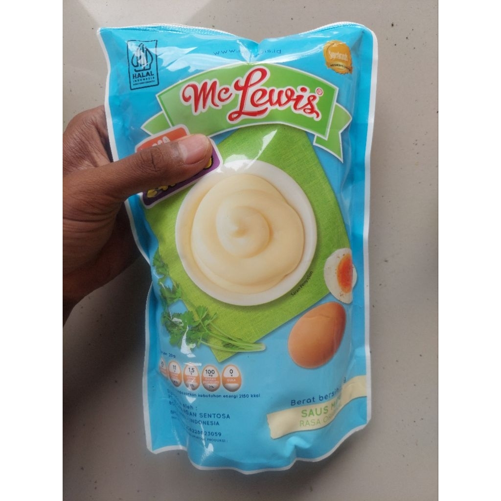 

Mc Lewis Saus Mayo 1kg Original Mayo Original Pouch 1Kg Saus Mayo Original 1kg