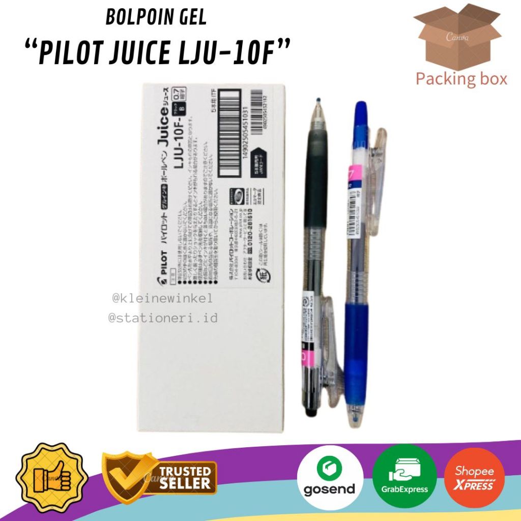

[ 1 PCS ] Bolpoin Gel PILOT JUICE LJU-10F Tinta Hitam & Biru 0.7mm