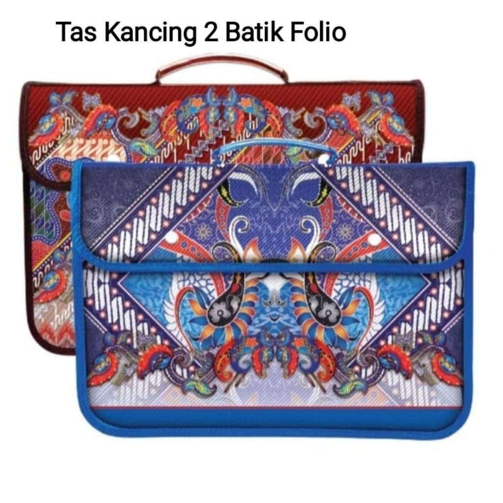 

Ziper Kancing 2 Teng" Batik Folio - Tas Kancing 2 Folio Batik