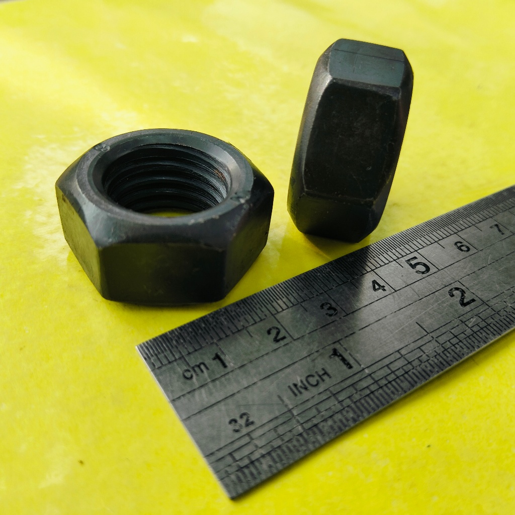 MUR BAJA M20 HITAM / MUR BAUT BAJA KUNCI 30 / MUR M20 BAJA / MUR BAJA HTB GRADE 8.8 M20 / NUT M20 BA