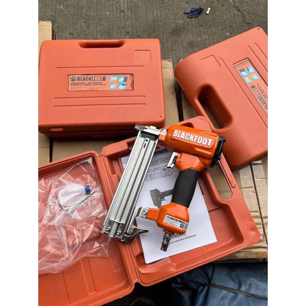 

BLACKFOOT F30 + 422J Air Stapler 2in1 - Mesin Staples Nailer Paku Tembak Angin