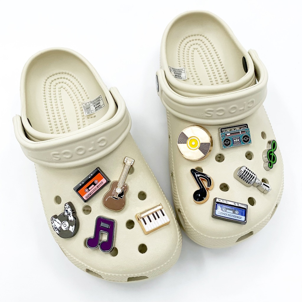 Perhiasan DIY bunga sepatu kartun gesper sepatu lucu bunga gesper sepatu bulat aksesoris Kalung muti