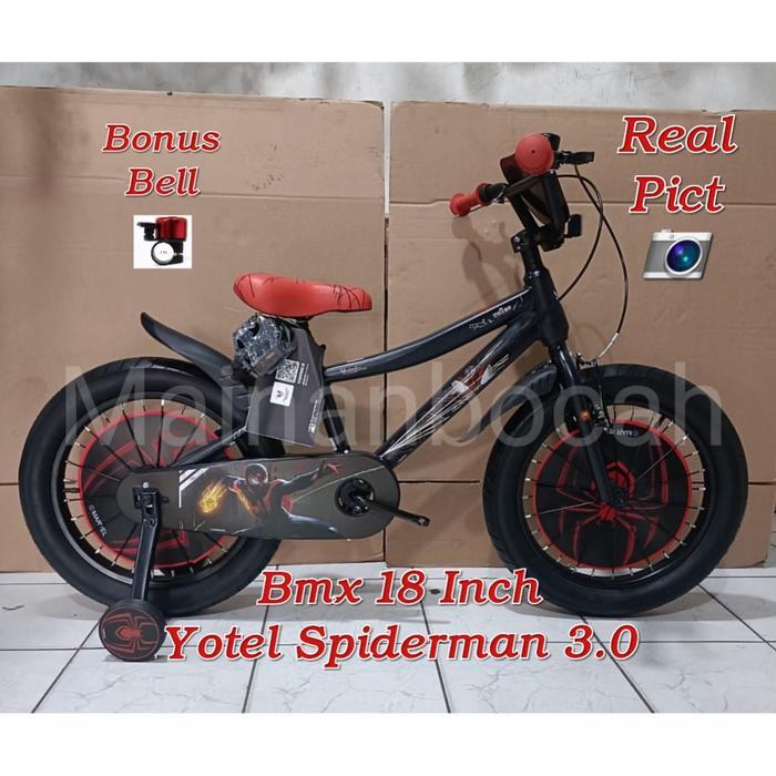 SEPEDA ANAK LAKI-LAKI BMX 18 INCH ELEMENT YOTEL SPIDERMAN 3.0