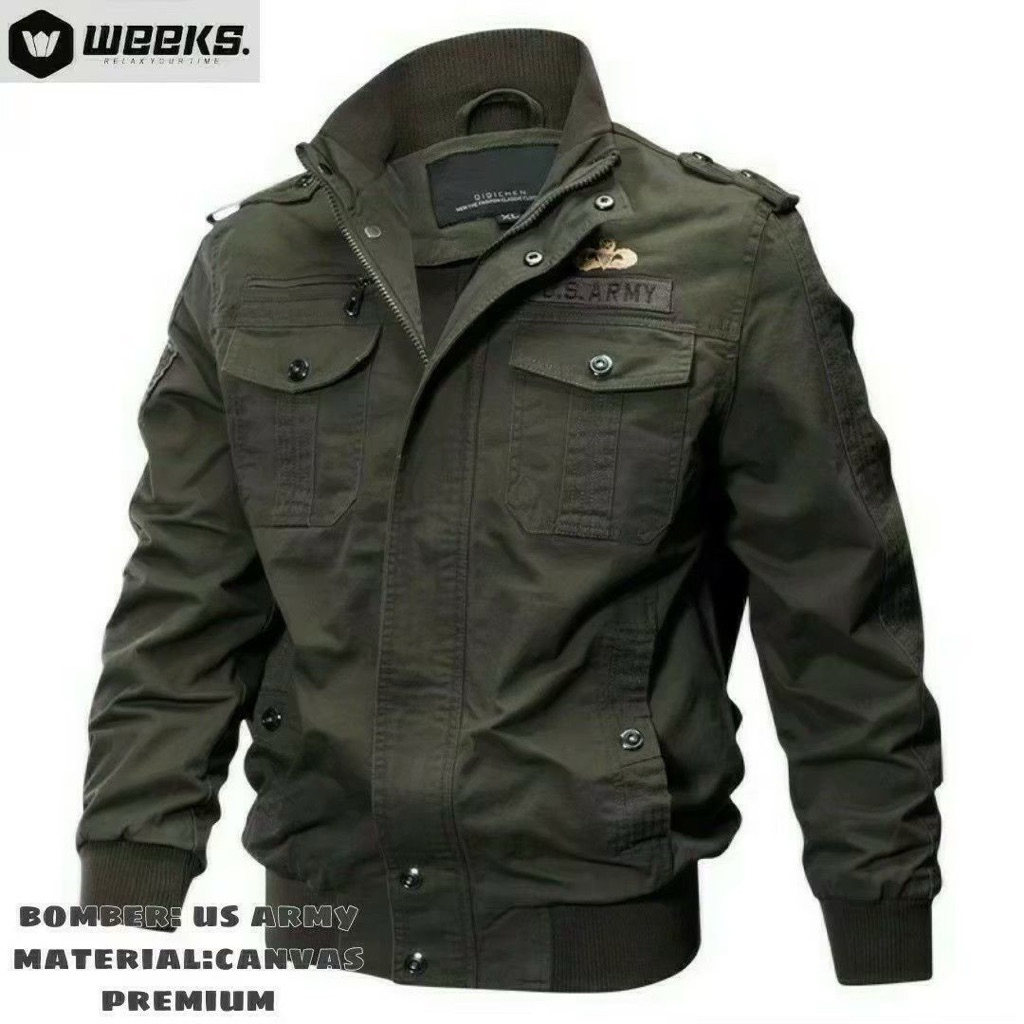 jaket Canvas us Army//jaket keren//jaket pria//jaket bomber//jaket distro