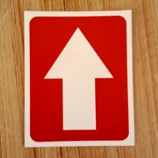 

STIKER K3 ANAK PANAH MERAH ATAU HIJAU UK 5X7.5 CM STICKER ANAK TANGGA