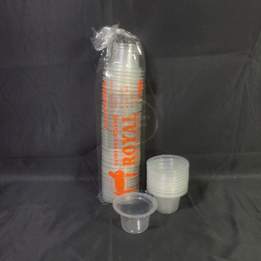 Cup Royal ice cream bening dan putih susu 50 ml