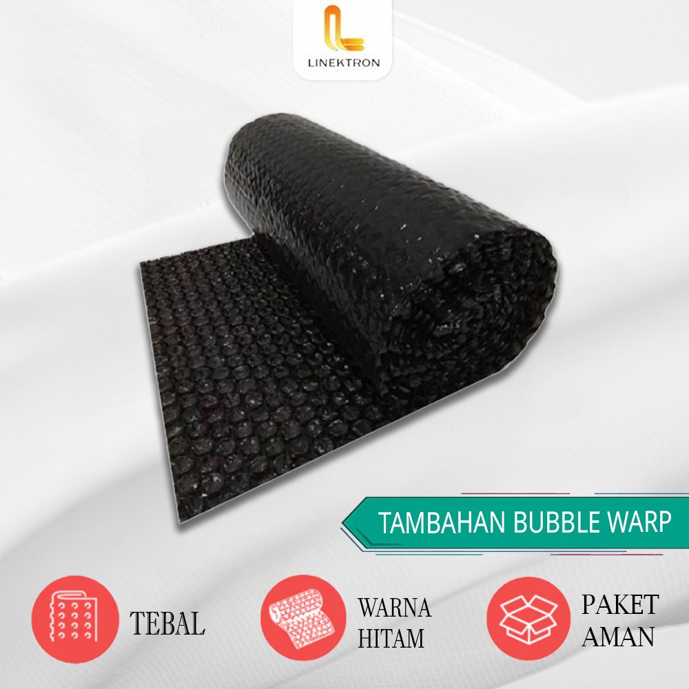 

TAMBAHAN BUBBLE WARP / EXTRA BUBBLE WARP AGAR PAKET LEBIH AMAN / EXTRA BUBLE WARP / TAMBAHAN BULBE WARP HITAM UNTUK MELINDUNGI PAKET LEBIH AMAN