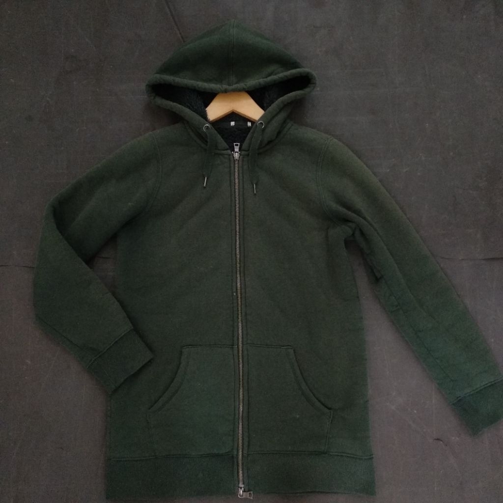 Zip Hoodie Uniqlo GU Sherpa jotol