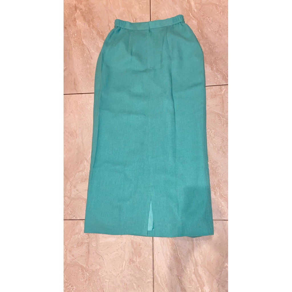 (Preloved) Rok Wanita Warna Hijau Tosca