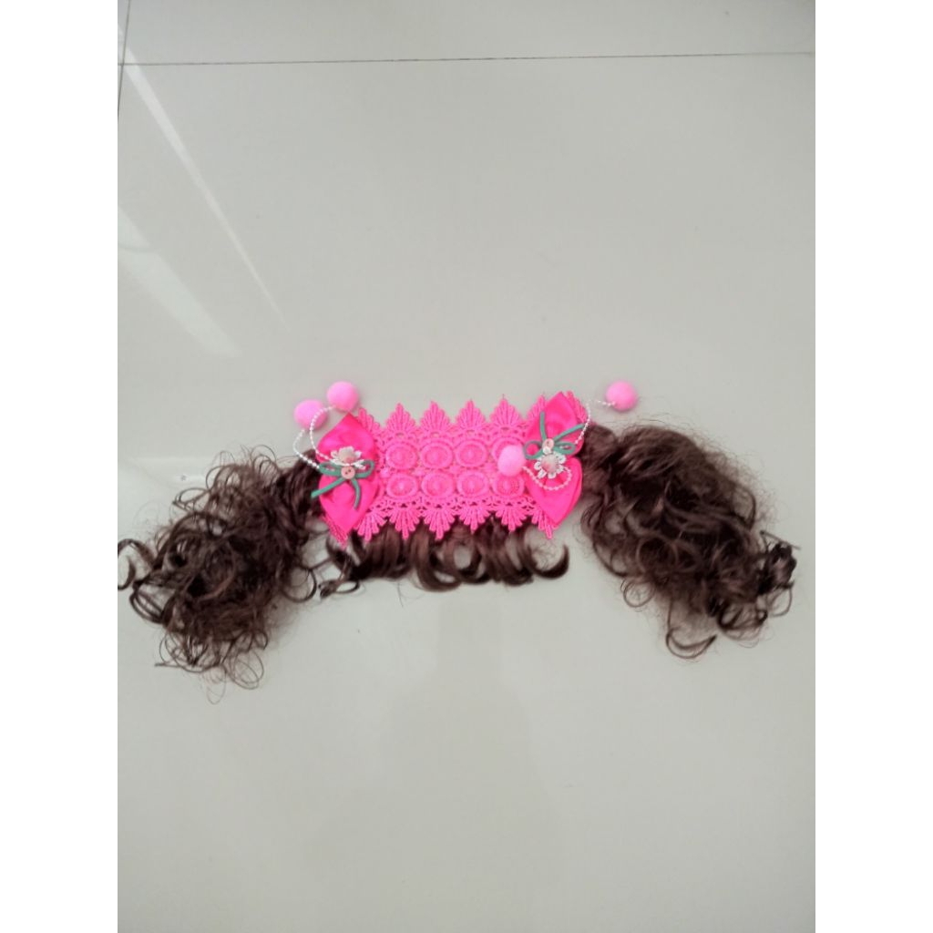Bandana poni rambut curly Preloved