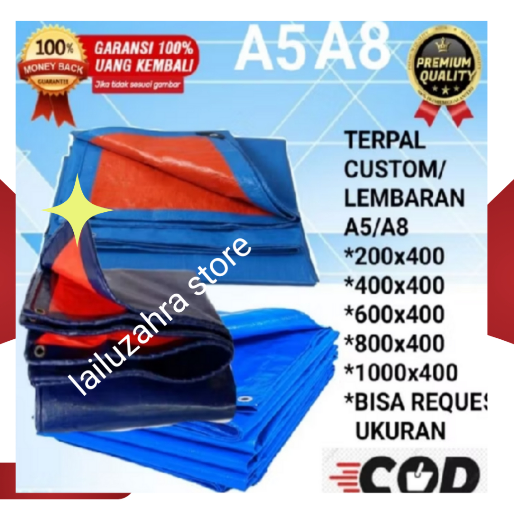 Terpal gelaran tahan air kuat tahan lama