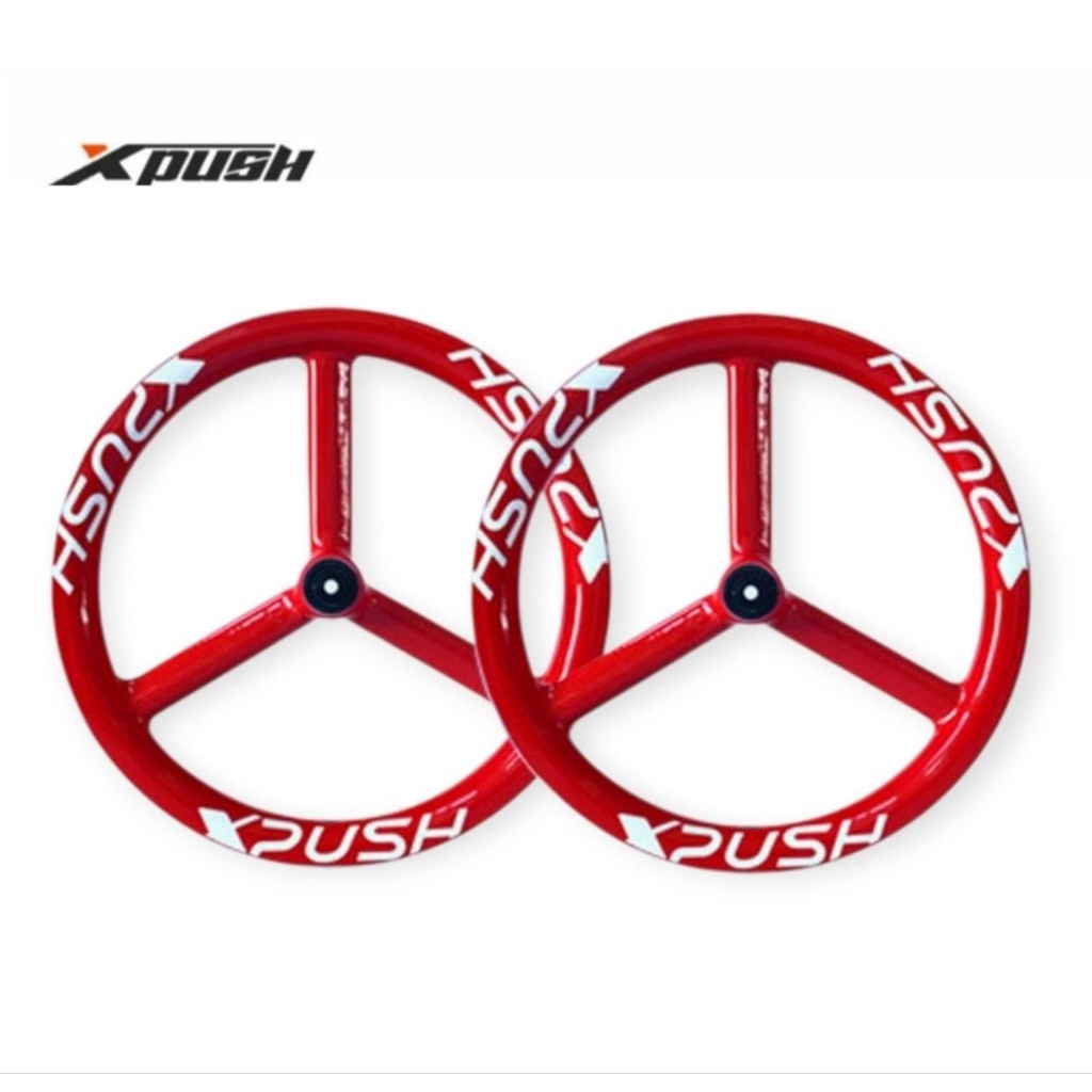 Xpush Wheelset Carbon Palang tiga 12 inch Velg Sepeda Anak Pushbike Balance Bike