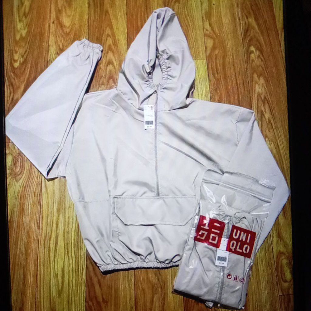 PO jaket parasut uniqlo