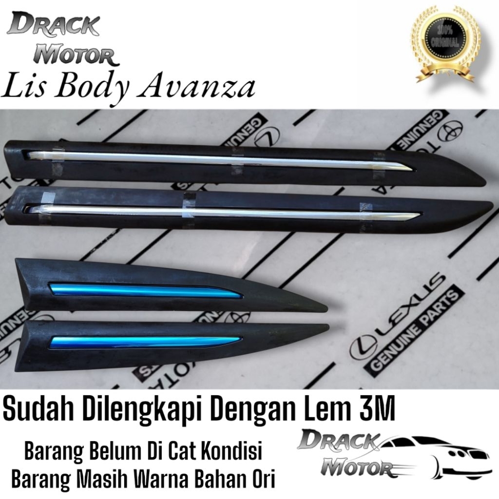 LIST BODY ALL NEW AVANZA Veloz Xenia 2012 - 2018 Original // Lis Body Side Body Moulding Grand Avanz