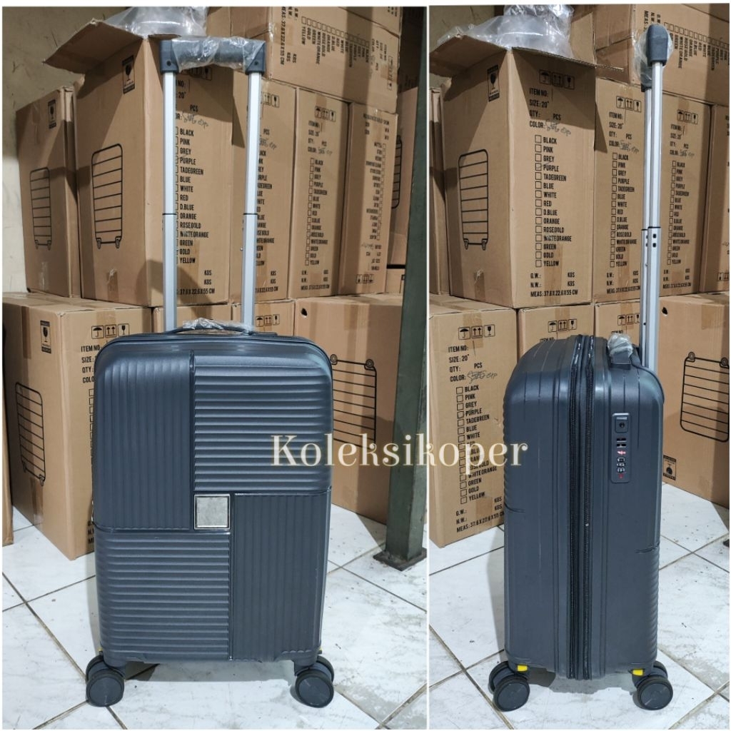 Koper Branded Polypropylene TSA Lock expanding size Kabin 20 inch