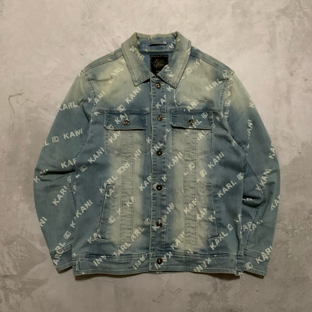 Karl Kani Trucker Jacket | Jaket Denim Jeans Hip Hop
