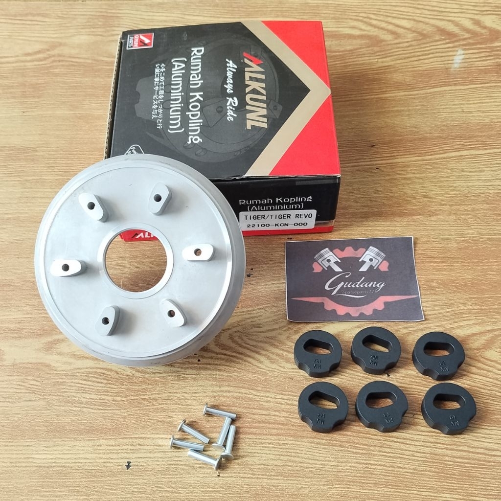 RUMAH ALUMUNIUM KOPLING SET KARET HONDA TIGER-TIGER REVO