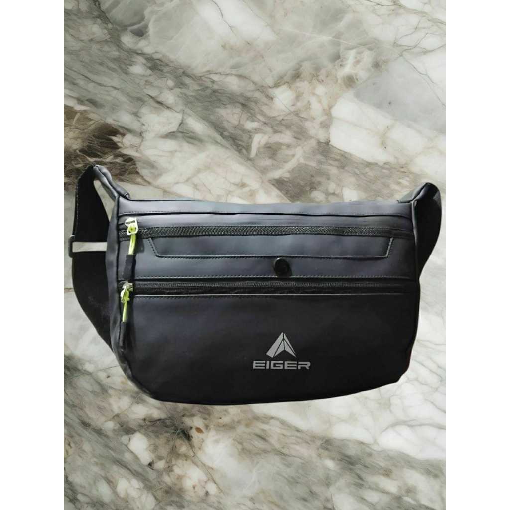 NEW SLINGBAG KASUAL TRENDY STYLIS WATERPROOF  - TAS SELEMPANG BAHU PRIA MATTERIAL BALLON ANTI AIR UN