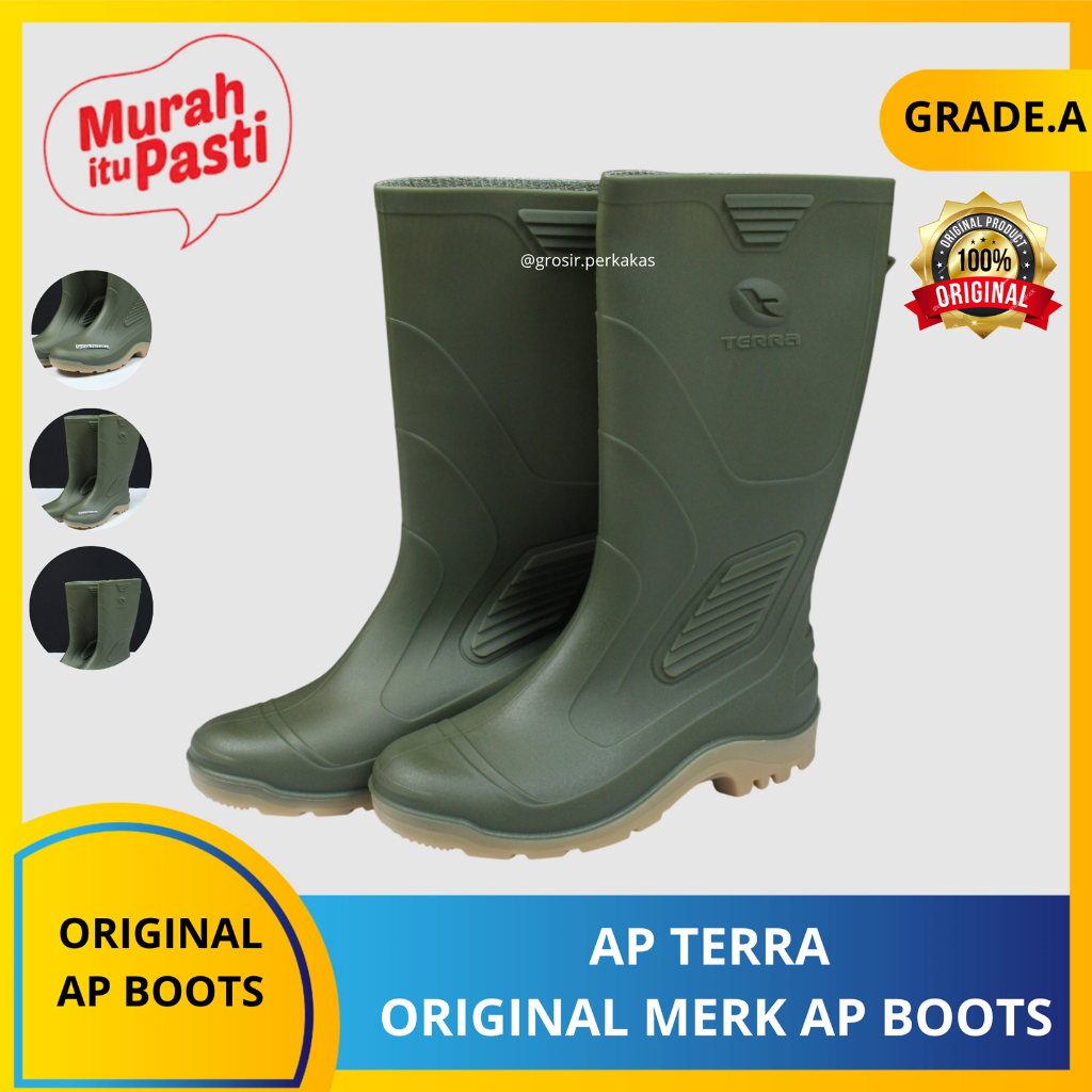 AP TERRA - SEPATU BOOTS AP TERRA ECO - AP BOAT - AP BUT ORIGINAL MERK AP. [A][#SEPATU]