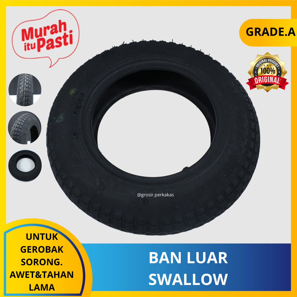 BAN LUAR SWALLOW - BENEN GEROBAK ARCO - ban luar gerobak. [A][#BAN DALAM & LUAR]