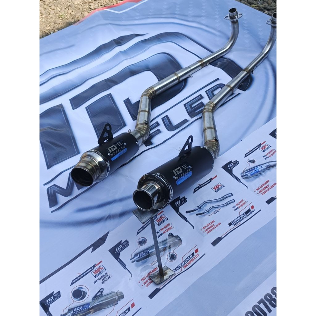 knalpot racing supra x 125 original id muffler