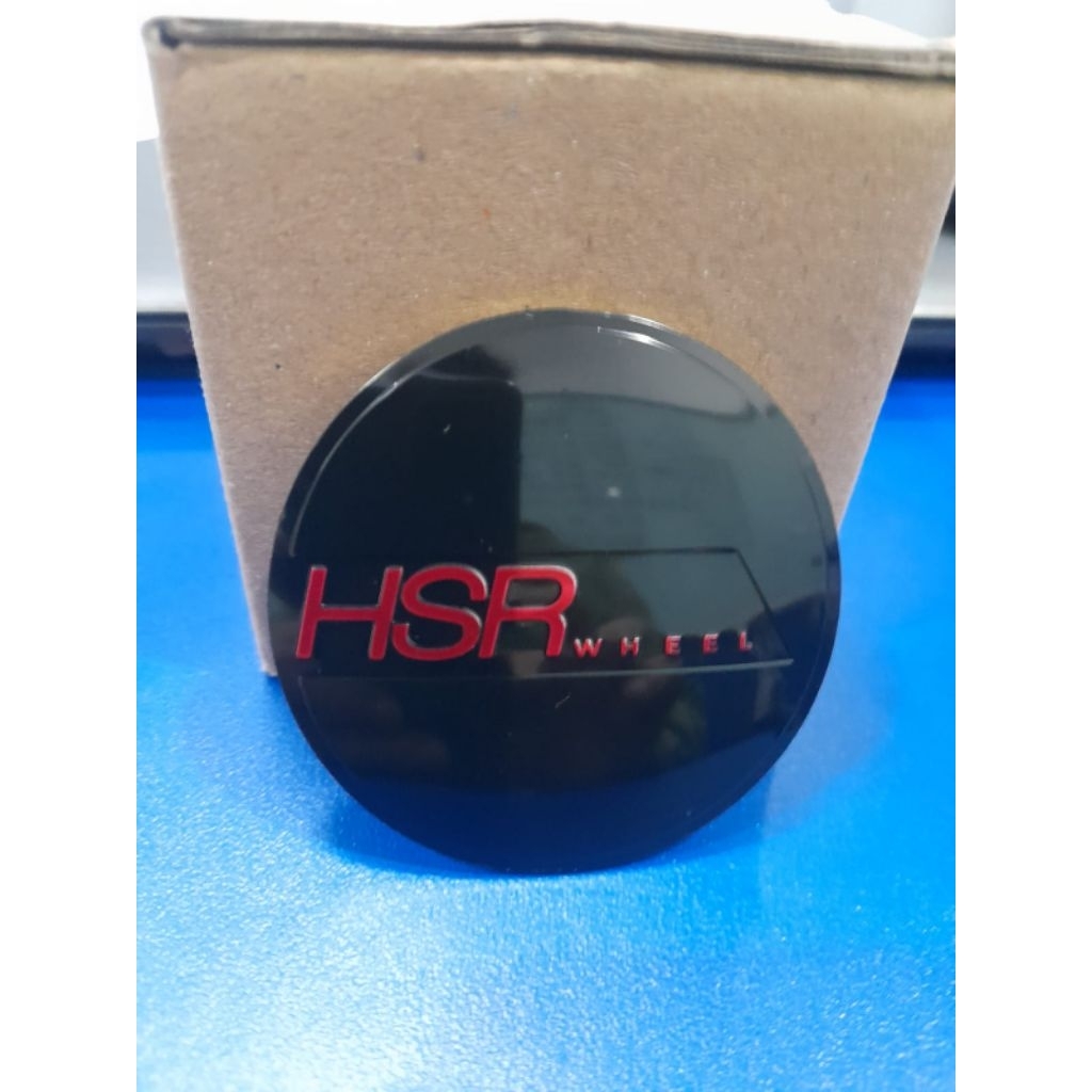 Logo Dop Velg Hsr Original // Sticker Tutup dop Velg Mobil Hsr Wheel ukuran 5.6cm Datar