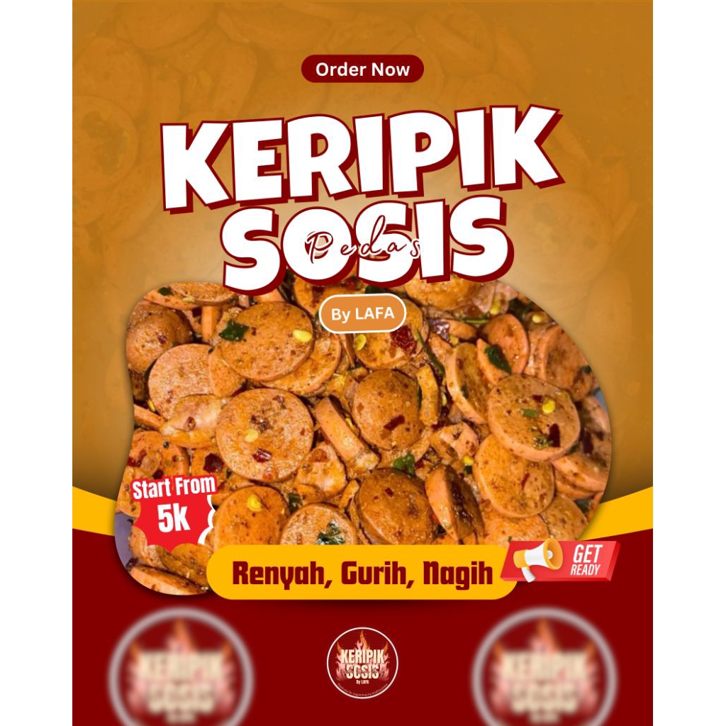 

KERIPIK SOSIS PEDAS DAUN JERUK