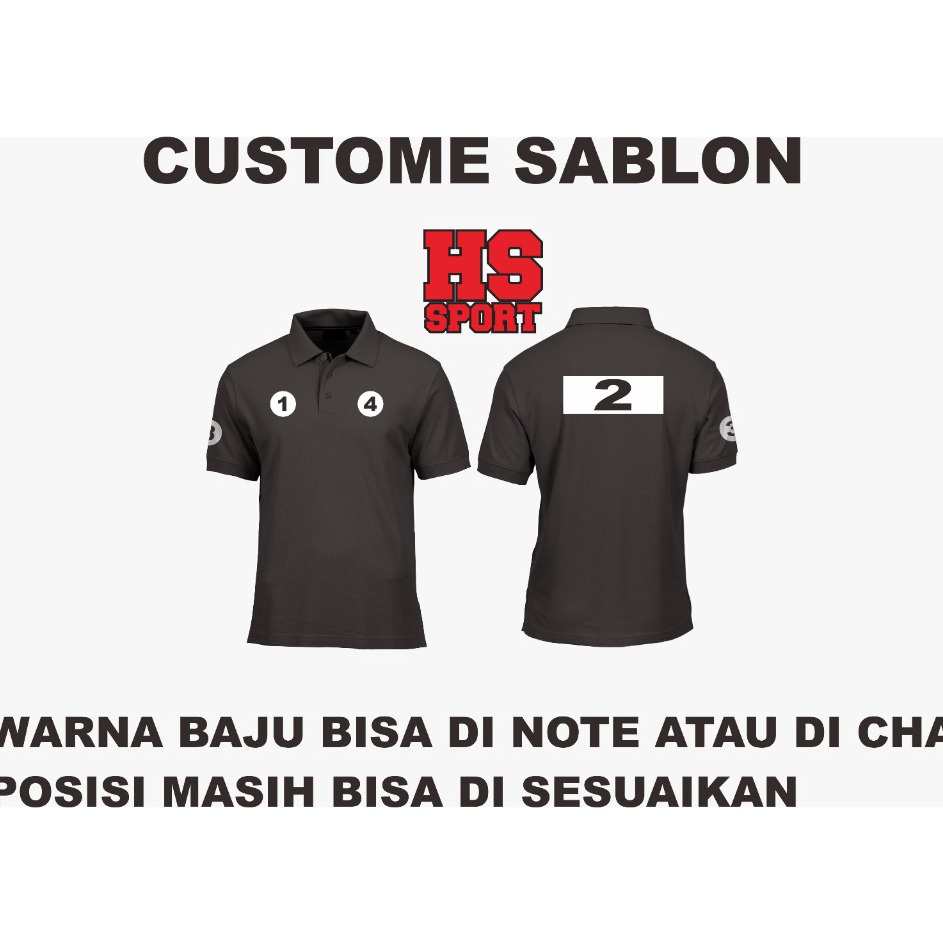 Hot Sale  CUSTOME POLO  REQUEST SABLON BAJU POLO  CUSTOME BAJU KERAH SABLON