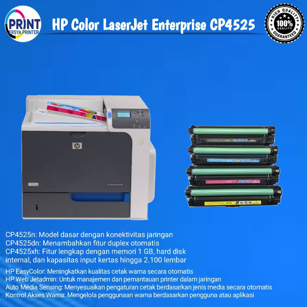 HP Color LaserJet Enterprise CP4525 A4 Color Laser Printer