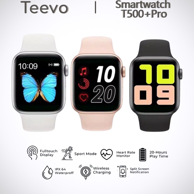KODE G68N Teevo SmartWatch T5Pro Full Screen Bluetooth Jam Pintar Bisa Ganti Wallpapper Phone Call I