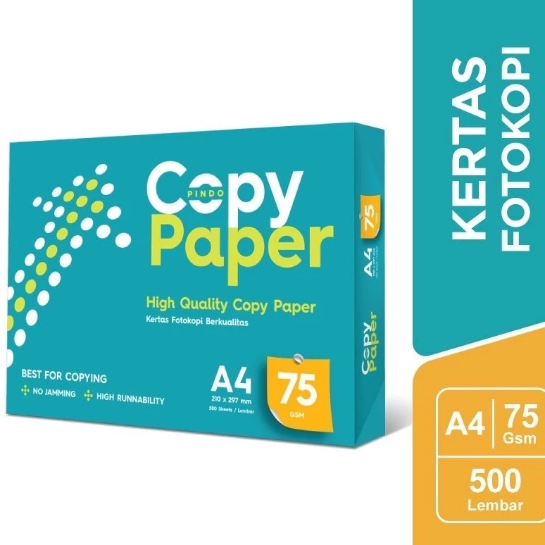

Limited GOSEND GRAB Kertas HVS A4 75 gsm Putih Copy Paper 1 Rim 5 lembar