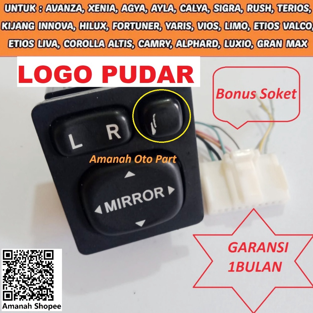 KODE S45R Switch Mirror Retract DAIHATSU XENIA AVANZA AGYA AYLA CALYA SIGRA Copotan ori TERIOS RUSH 
