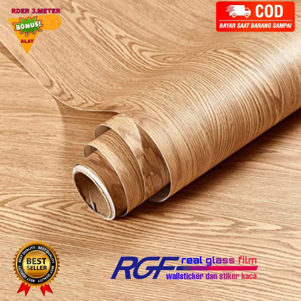 WALLPAPER KAYU/STIKER KAYU/WALLPAPER DINDING/STIKER DAPUR/WALLPAPER MEJA/STIKER MEJA
