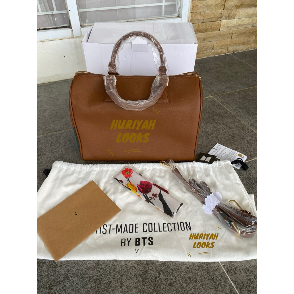 [READY OFFICIAL WEVERSE] MUTE BOSTON BAG BY KIM TAEHYUNG / V BTS MUTE BOSTON BAG ARTIST MADE COLLECT