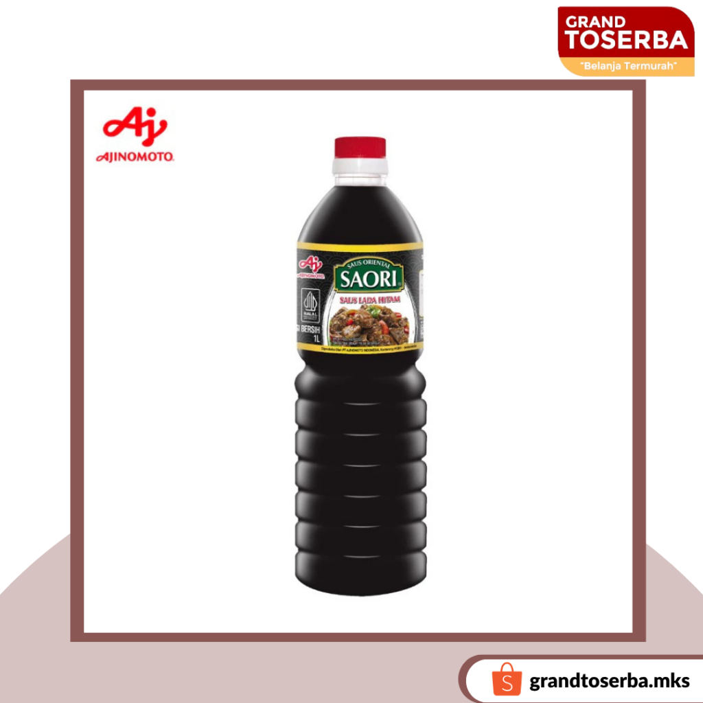 

SAORI Saus Lada Hitam 1L – Black Pepper Sauce 1 liter