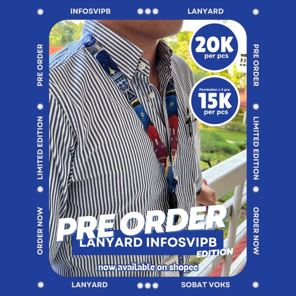 

[READY STOCK] LANYARD ID CARD IPB UNIVERSITY VOKASI IPB