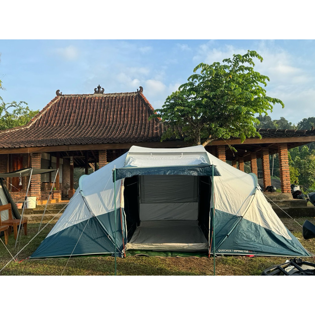 Decathlon Quecha Tenda Kemah Arpenas 4.2 Fresh And Black Second Preloved Bekas Tenda