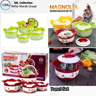 Panci Set/Hot Pot Stainless/Panci Serbaguna/Panci Multifungsi/Mangkok Prasmanan/Panci Set Magnolia A