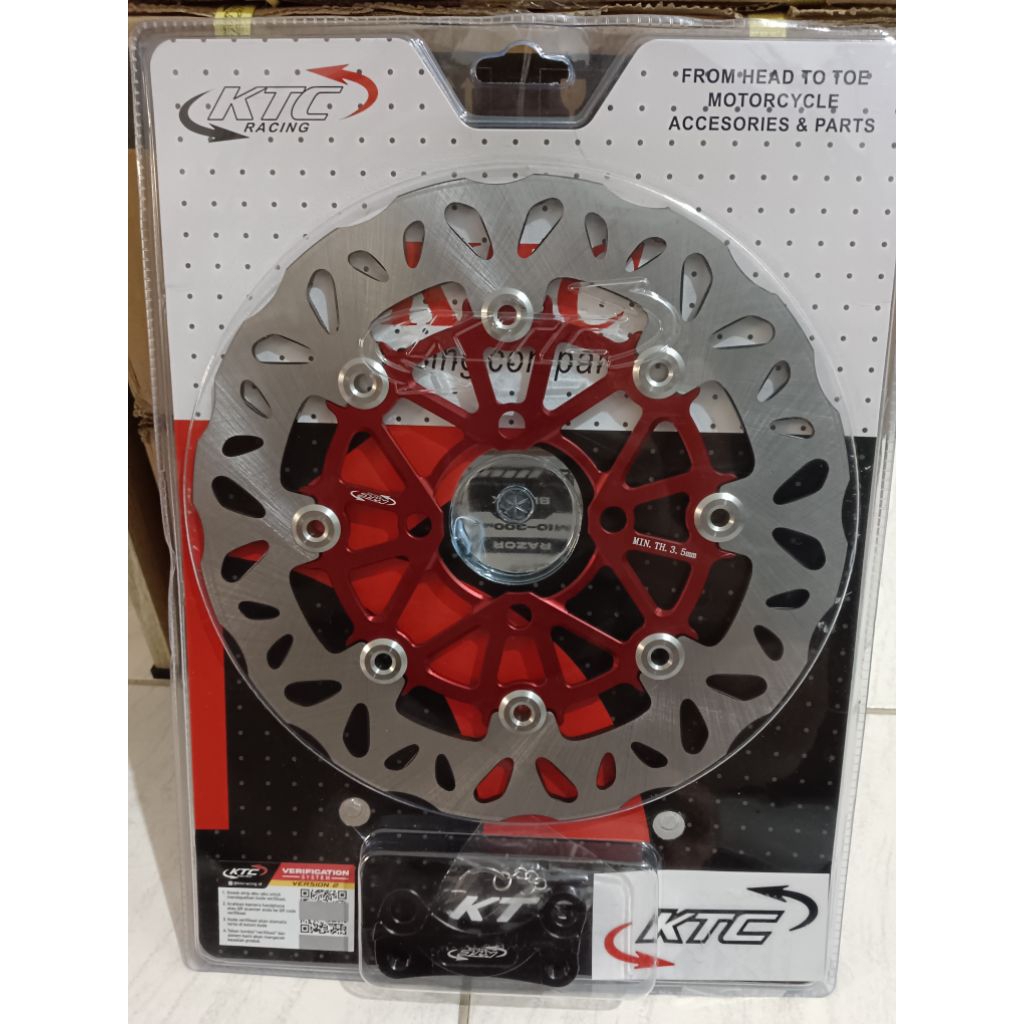 DISC BRAKE KTC FIZ R PIRINGAN CAKRAM KTC FIZ R DISC DEPAN KTC FIZ R JUPITER Z OLD VEGA R UKURAN DISC