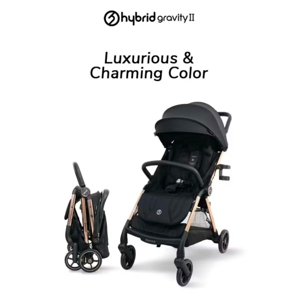 (PRELOVED) HYBRID GRAVITY I STROLLER BABY ROSE GOLD IN GOOD CONDITION