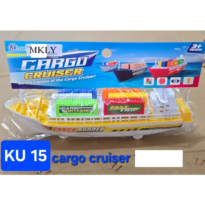 Mainan kapal pesiar cargo cruiser ma KU15 mainan anak anak kapal laut