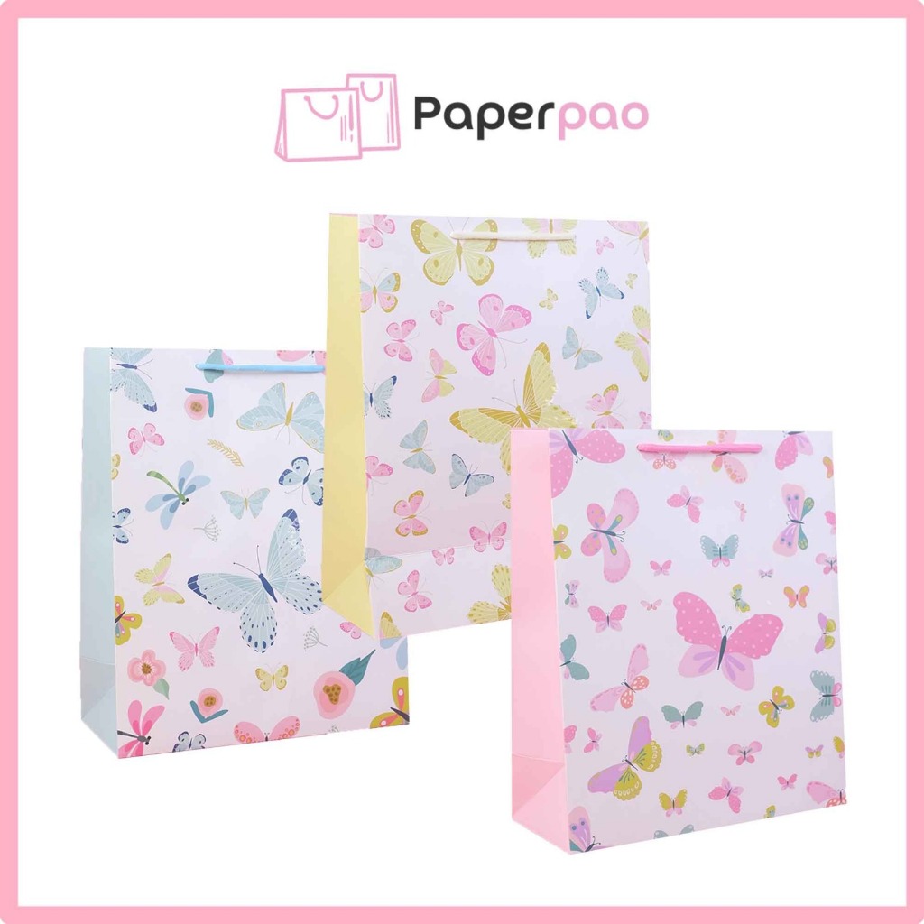 

PAPERPAO - PAPERBAG BUTTERFLY Kantong murah Paper Bag karakter Paperbag impor bungkus kado