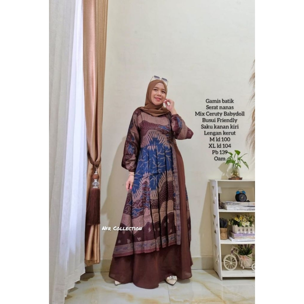 Gamis Lidya Batik