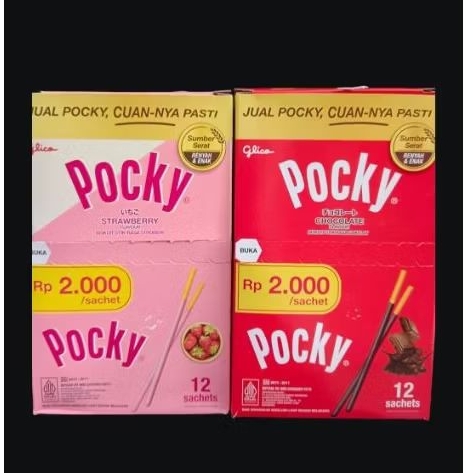 

Pocky isi 12 sachets Varian Chocolate flavour strawberry flavour