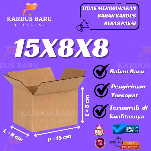 

KARDUS PACKING 15X8X8 POLOS DAN TEBAL | Kardus Kecil | Packing Aksesoris | Box Corrugated B Flute Tebal dan Kuat | Kardus Packing Online